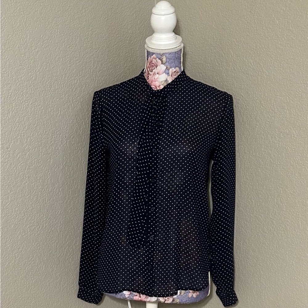 Forever 21 Black Polka Dot Blouse